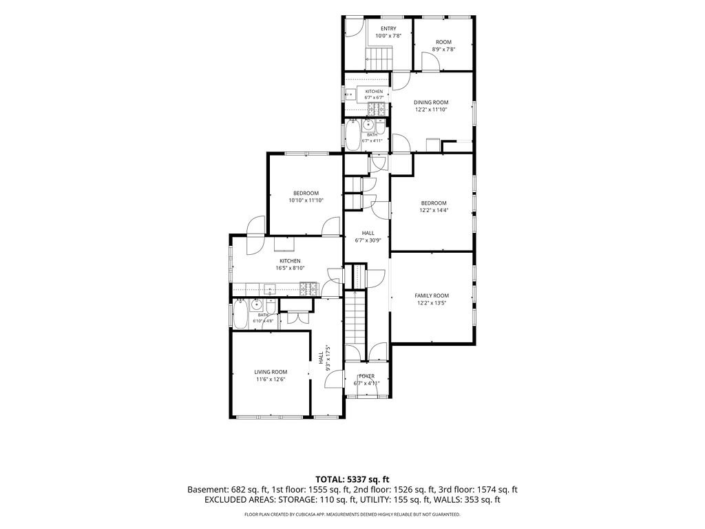 29 Esmond Street floor plan with dimensions — Second floor